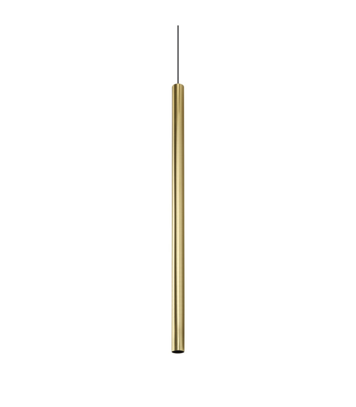 Look 100cm Super Slim Pendant Ceiling Light Brass 1x GU10-1