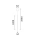 Look 100cm Super Slim Pendant Ceiling Light Brass 1x GU10-2