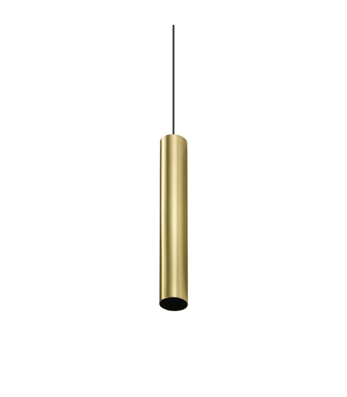 Look 25cm Super Slim Pendant Ceiling Light Brass 1x GU10-1