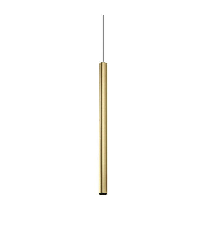 Look 70cm Super Slim Pendant Ceiling Light Brass 1x GU10-1