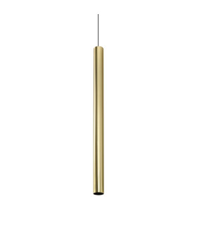 Look 100cm Slim Pendant Ceiling Light Brass 1x GU10-1