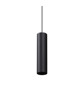 Look 25cm Slim Pendant Ceiling Light Black 1x GU10-1
