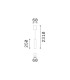 Look 25cm Slim Pendant Ceiling Light Brass 1x GU10-2
