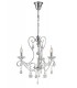 Ceiling Pendant Chandelier 3 Light Polished Chrome, Crystal - 1