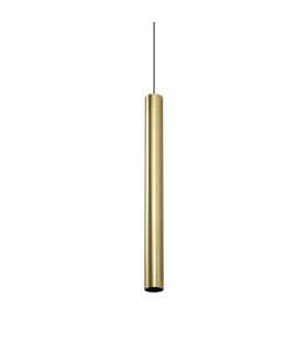 Look 70cm Slim Pendant Ceiling Light Brass 1x GU10-1