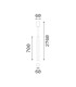 Look 70cm Slim Pendant Ceiling Light Brass 1x GU10-2