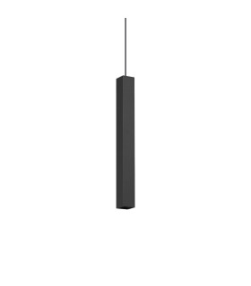 Look Square Slim Pendant Ceiling Light Black 1x GU10-1