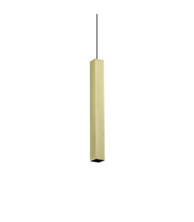 Look 40cm Square Super Slim Pendant Ceiling Light Brass 1x GU10-1