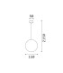 Mapa Globe Pendant Ceiling Light White 1x G9-2