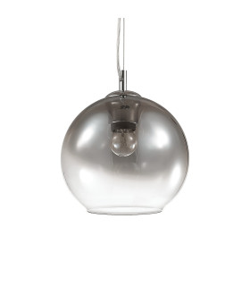 Nemo 20cm Dome Pendant Ceiling Light Shaded Chrome 1x E27-1