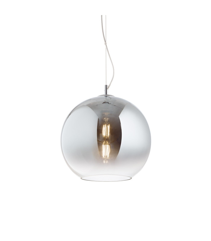 Nemo 30cm Dome Pendant Ceiling Light Shaded Chrome 1x E27-1