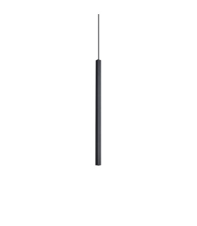 Look Square Slim Pendant Ceiling Light Black 1x LED 220lm 3000K-1