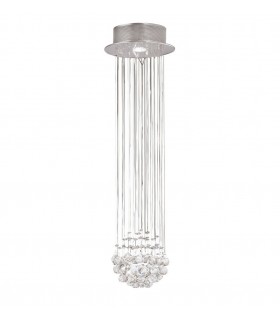 Ceiling Cluster Pendant Cluster 1 Light Polished Chrome, Crystal - 1