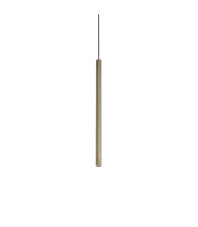 Look Square Slim Pendant Ceiling Light Brass 1x LED 220lm 3000K-1