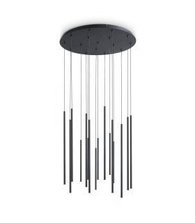 Look Cluster Pendant Ceiling Light Black 16x LED 3100lm 3000K-1