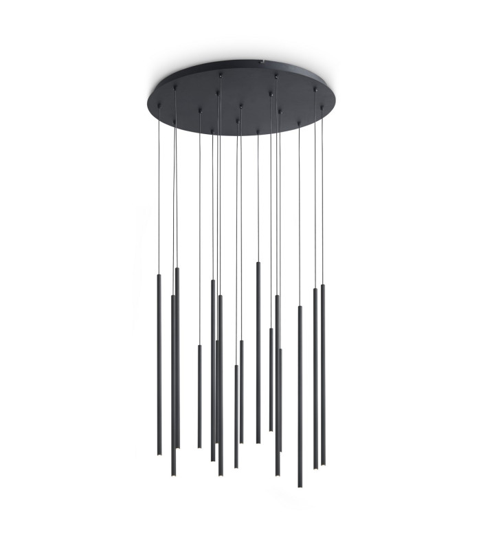 Look Cluster Pendant Ceiling Light Black 16x LED 3100lm 3000K-1