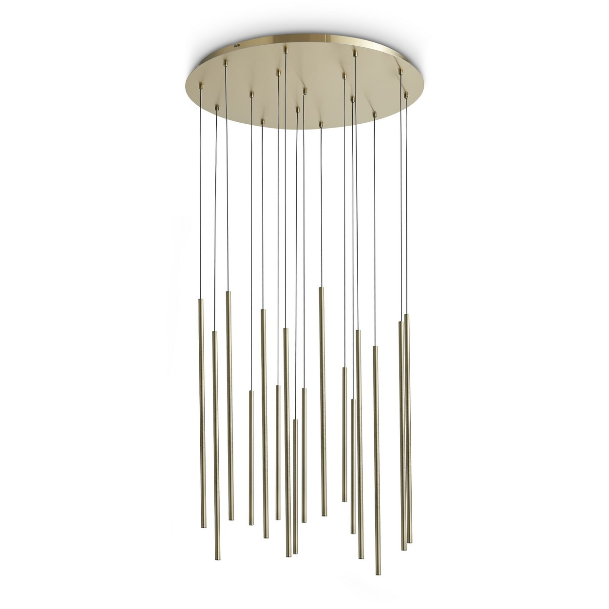 Look Cluster Pendant Ceiling Light Brass 16x LED 3100lm 3000K
