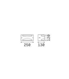 Rex Outdoor Flush Wall Lamp Grey 1x E27 IP44-2