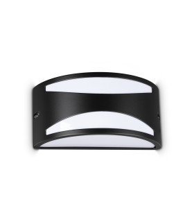 Rex Outdoor Flush Wall Lamp Black 1x E27 IP44-1