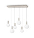 Odeon Bar Pendant Ceiling Light White 6x LED 5500lm 3000K-1