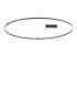 Oracle Slim 150cm Non Dim 3000K Round Integrated LED Semi Flush Ceiling Light Black 9300lm-1