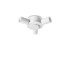 Set Up Multi Arm Semi Flush Ceiling Lamp White 3x E27-1