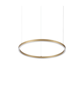Oracle Slim 50cm Non Dim 3000K Round Integrated LED Pendant Ceiling Light Brass 3250lm-1
