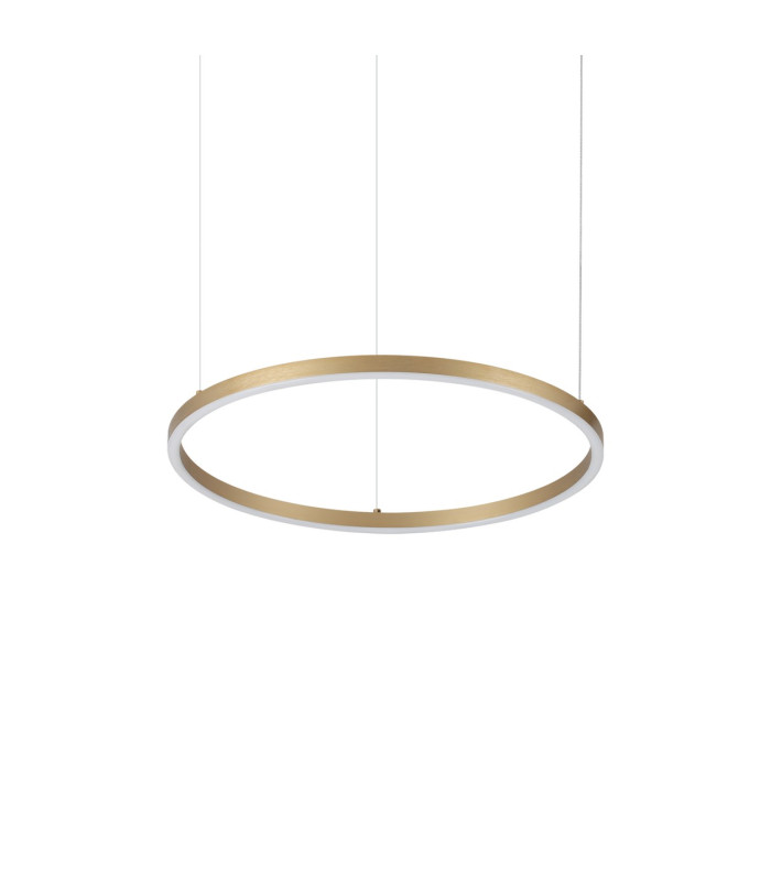 Oracle Slim 50cm Non Dim 3000K Round Integrated LED Pendant Ceiling Light Brass 3250lm-1