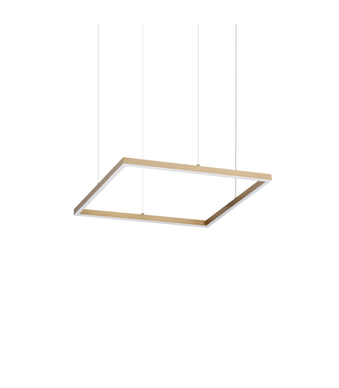 Oracle Slim Square Non Dim 3000K Round 50cm Integrated LED Pendant Ceiling Light Brass 3050lm-1