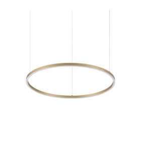 Oracle Slim 70cm Non Dim 3000K Round Integrated LED Pendant Ceiling Light Brass 4350lm-1