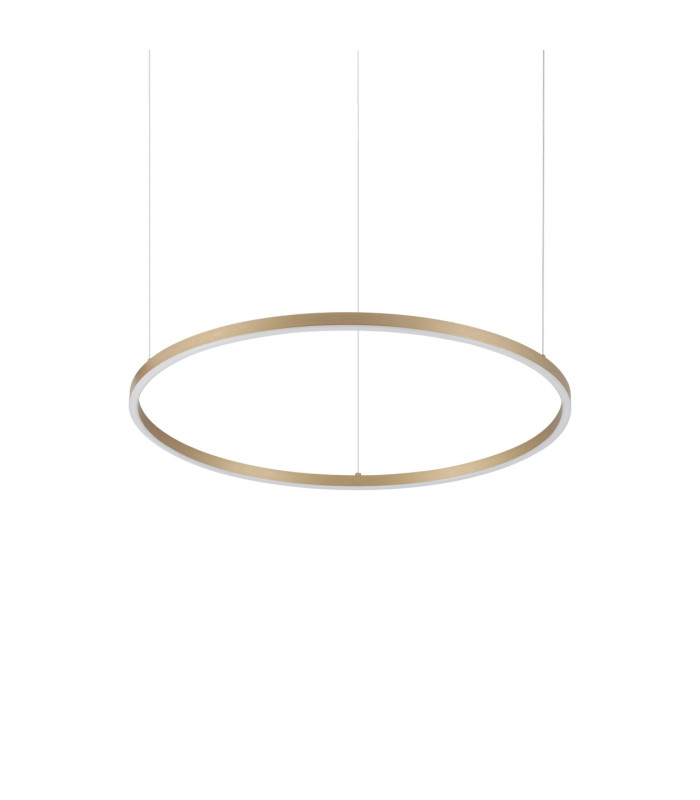 Oracle Slim 70cm Non Dim 3000K Round Integrated LED Pendant Ceiling Light Brass 4350lm-1