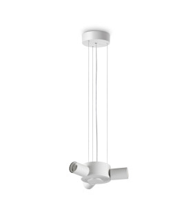 Set Up Multi Arm Pendant Ceiling Light White 3x E27-1