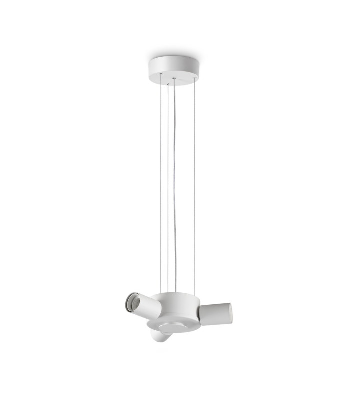 Set Up Multi Arm Pendant Ceiling Light White 3x E27-1