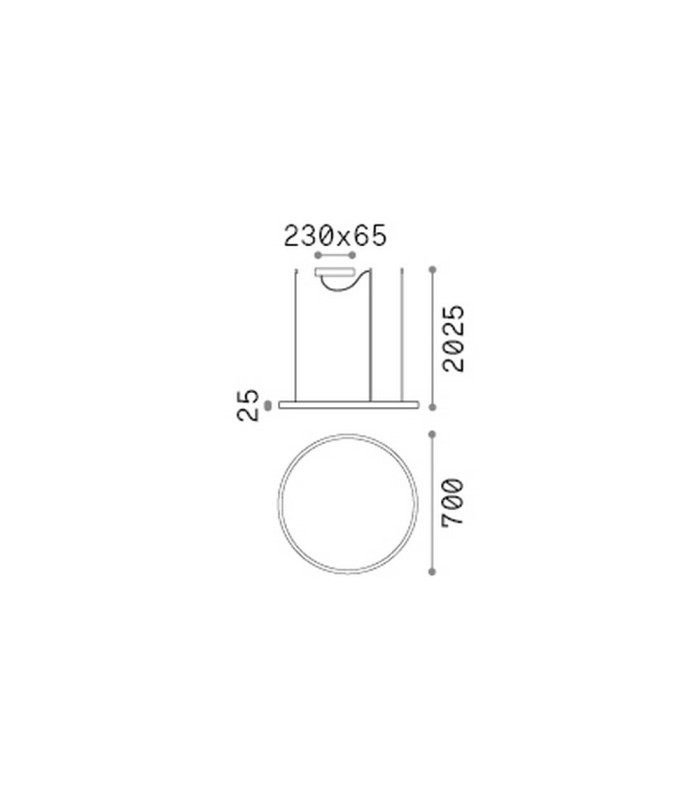 Oracle Slim 70cm Non Dim 3000K Round Integrated LED Pendant Ceiling Light Brass 4350lm-2