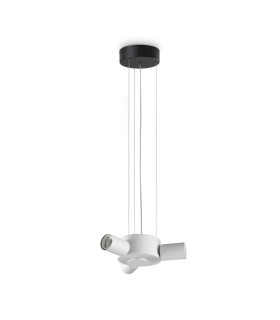 Set Up Multi Arm Pendant Ceiling Light Black 3x E27-1