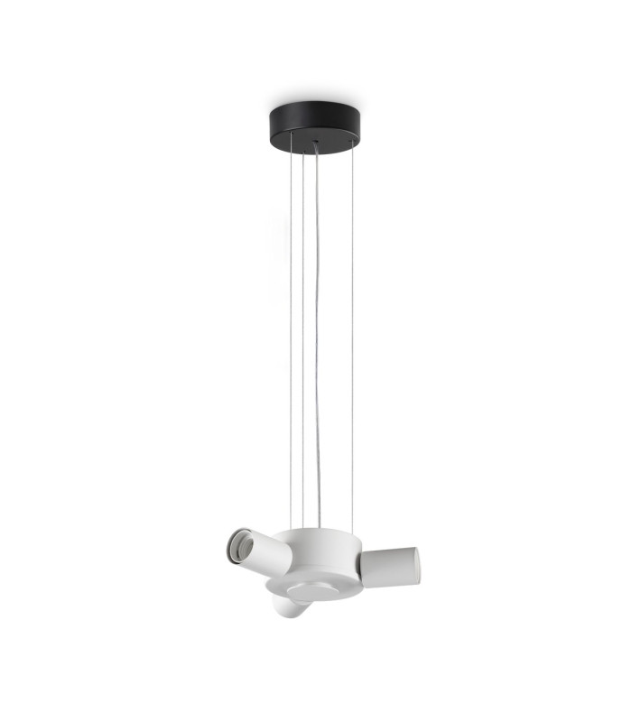 Set Up Multi Arm Pendant Ceiling Light Black 3x E27-1
