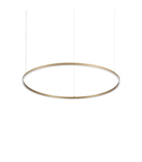 Oracle Slim 90cm Non Dim 3000K Round Integrated LED Pendant Ceiling Light Brass 5650lm-1