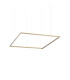 Oracle Slim Square 90cm Non Dim 3000K Round Integrated LED Pendant Ceiling Light Brass 5200lm-1