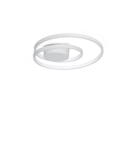 Oz Integrated LED Semi Flush Ceiling Light White 4350lm 3000K-1