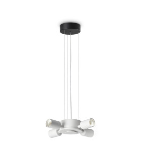 Set Up Multi Arm Pendant Ceiling Light Black 4x E27-1