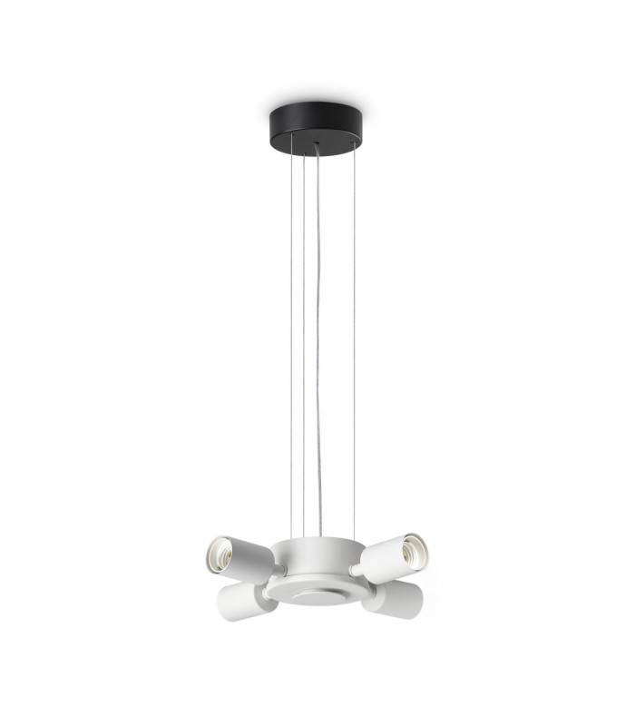 Set Up Multi Arm Pendant Ceiling Light Black 4x E27-1
