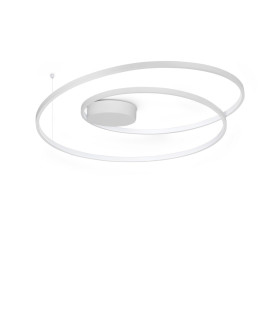 Oz Integrated LED Semi Flush Ceiling Light White 6100lm 3000K-1