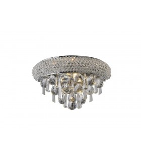 Wall Lamp Small 1 Light Polished Chrome, Crystal - 1