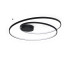 Oz Integrated LED Semi Flush Ceiling Light Black 6100lm 3000K-1