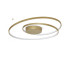 Oz Integrated LED Semi Flush Ceiling Light Brass 6100lm 3000K-1