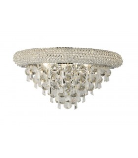 Wall Lamp Medium 3 Light Polished Chrome, Crystal - 1