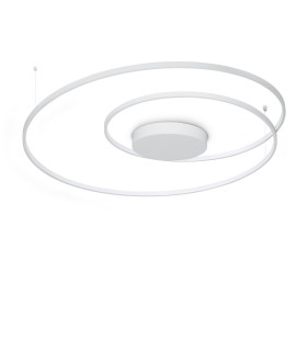 Oz Integrated LED Semi Flush Ceiling Light White 8300lm 3000K-1