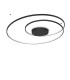 Oz Integrated LED Semi Flush Ceiling Light Black 8300lm 3000K-1