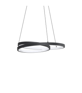 Oz Integrated LED Pendant Ceiling Light Black 4350lm 3000K-1