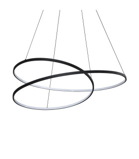Oz Integrated LED Pendant Ceiling Light Black 8300lm 3000K-1